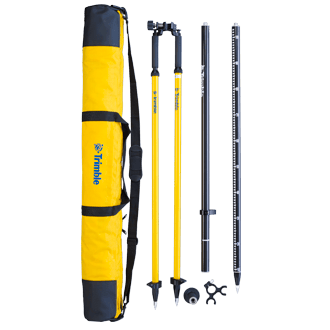 Trimble - Canne fibre carbone 2 mètres en 2 parties, avec sacoche et bipied - GPS